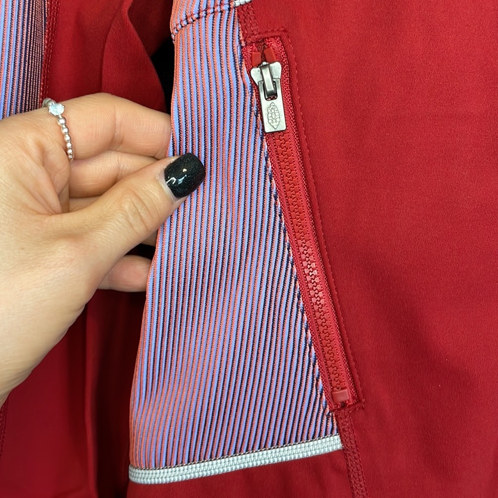 NWT Free People Movement Hardio Cardio Jacket - Red Grape - Size Small - Picture 4 of 16